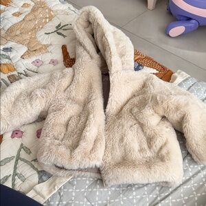 Zara Kids Cream Puffer Jacket